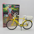 Vintage Barbie Ten Speeder yellow bicycle with original box