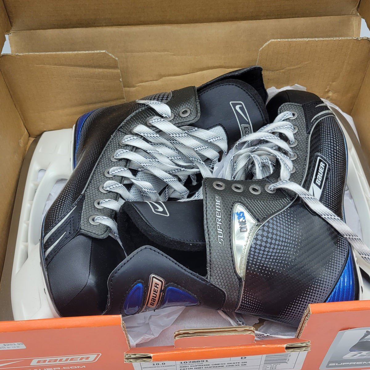 Bauer Supreme One35 SR hockey skates in original box