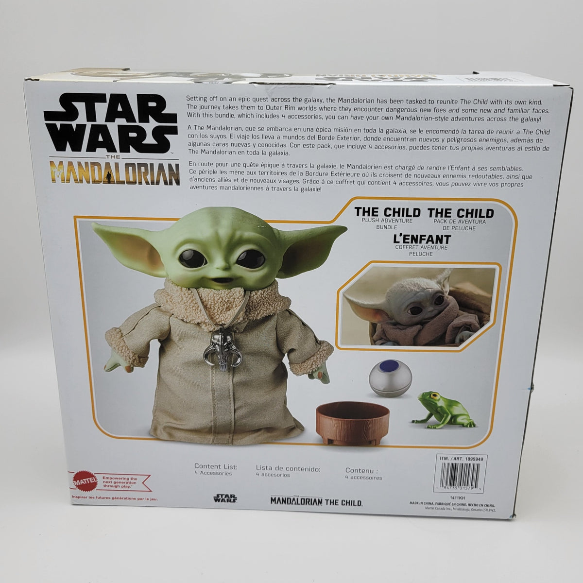 Star Wars The Mandalorian The Child Grogu Plush Adventure Bundle back box