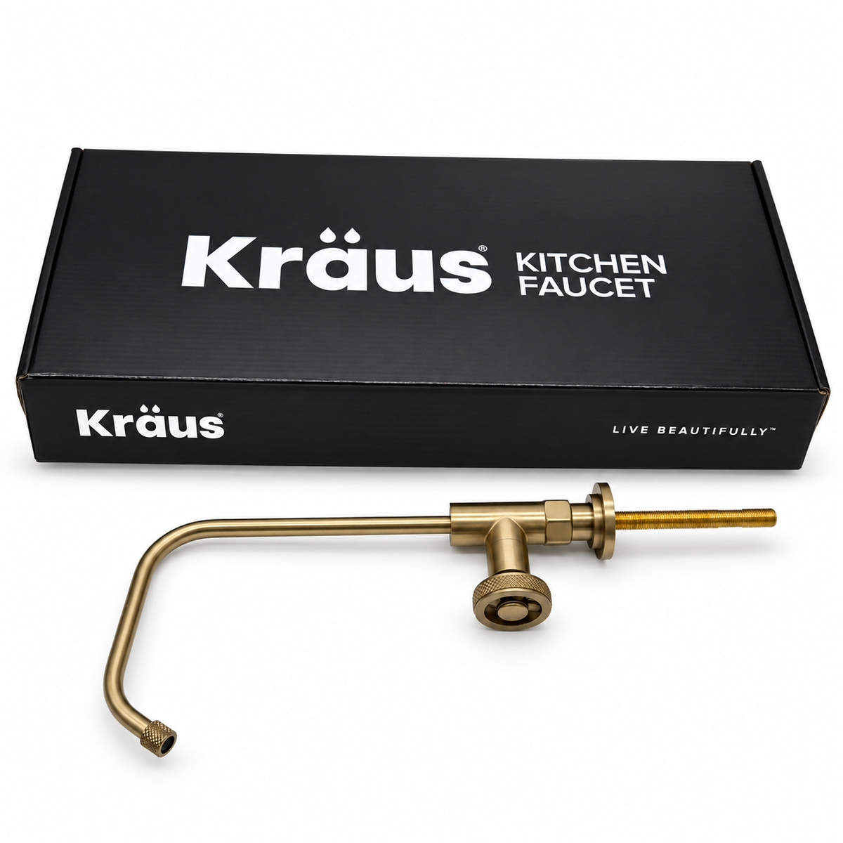Kraus FF-101BG Purita brushed gold filter faucet with original box
