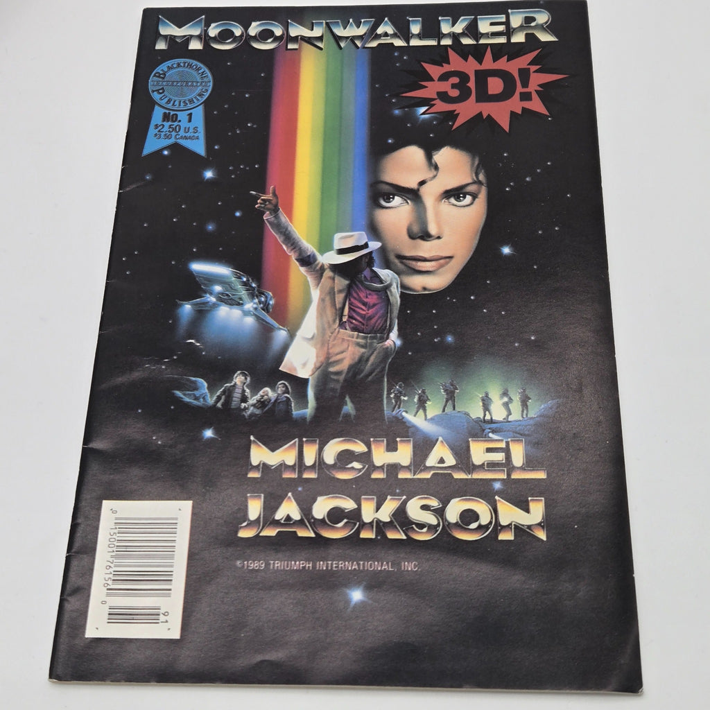 Michael Jackson Moonwalker in 3-D number 1 Blackthorne 1989 front cover