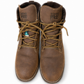 Timberland PRO Hightower women's brown safety work boots size 8 front view