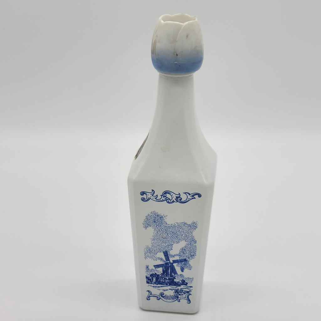 Vintage Vandermint ceramic bottle windmill side